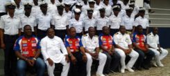 The CEO with some men and Officers of  Nigerian Navy Finance and Logistics College where he lectured on Petroleum and product characteristic, quality and handling